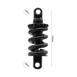 Suspension delantera para patinete kukirin g2: primer plano de los puntos de ensamblaje.