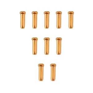 Pack completo de terminales de freno en aluminio amarillo anodizado, ideal para personalizar y mejorar tu patinete eléctrico con estilo y seguridad.