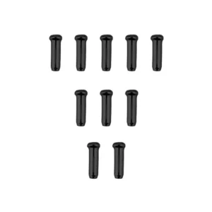 Pack completo de terminales de freno negro mate para Patinete Eléctrico, fabricados en aluminio anodizado de alta resistencia para proteger y sellar cables de 1.5mm a 1.8mm.