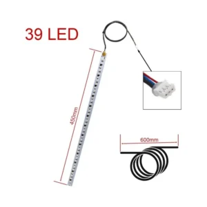 Tira LED RGB Programable Minimotors 12V 0.45M para Patinete Eléctrico - vista del producto