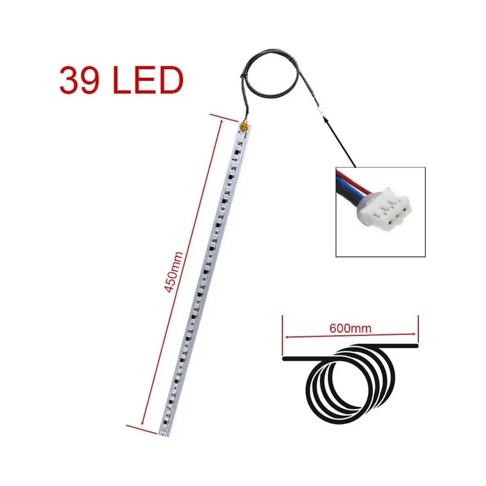 Tira LED RGB Programable Minimotors 12V 0.45M para Patinete Eléctrico - vista del producto